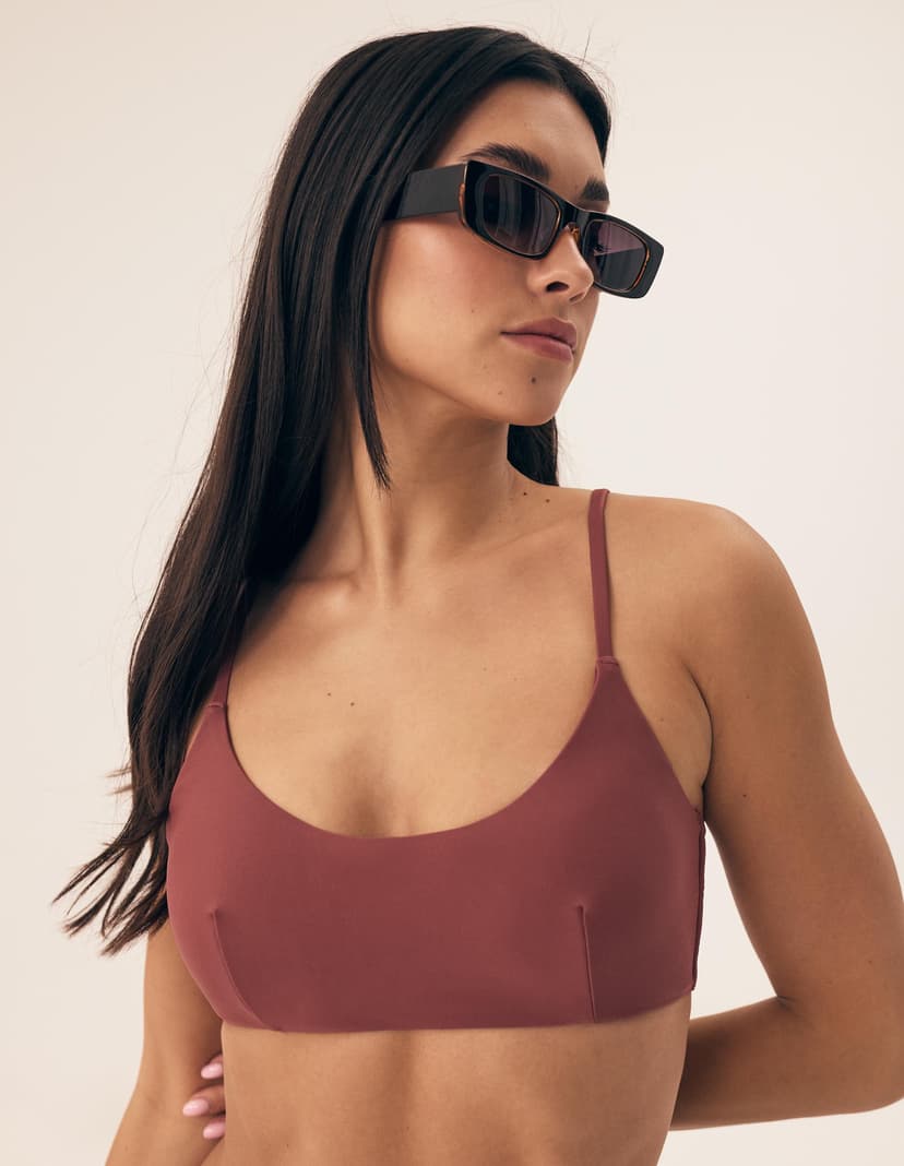 Bikini Oberteil Novia Rotwein 3