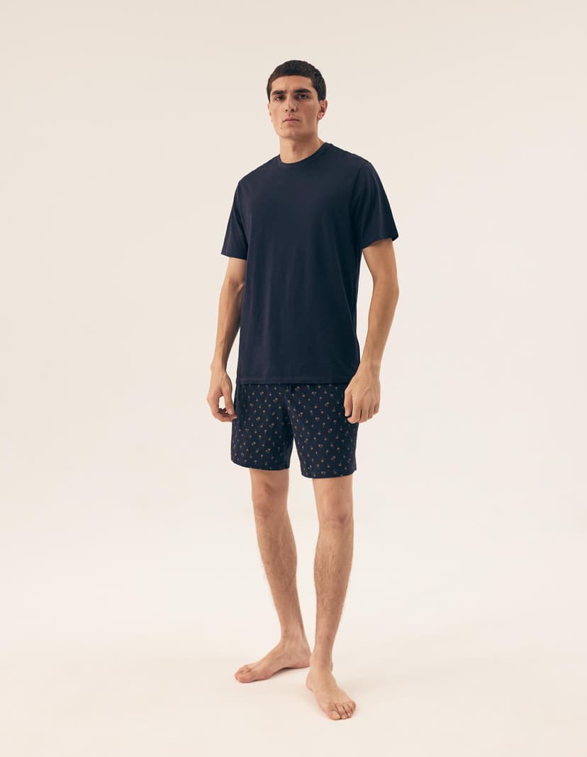 Pyjamas Shore Navy-Blau 4