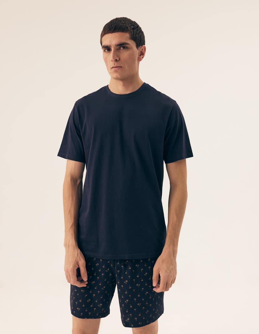 Pyjamas Shore Navy-Blau 1