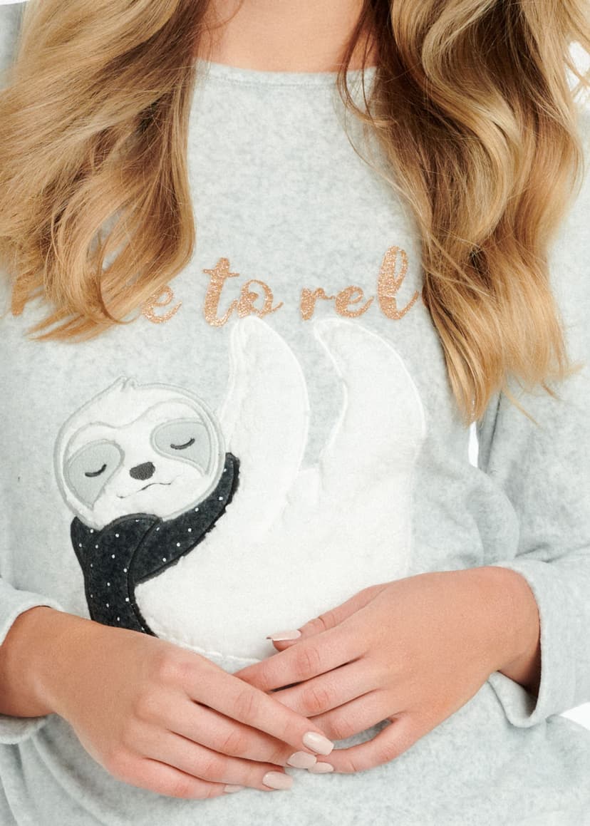 Sweatjacke Drew Hellgrau 2