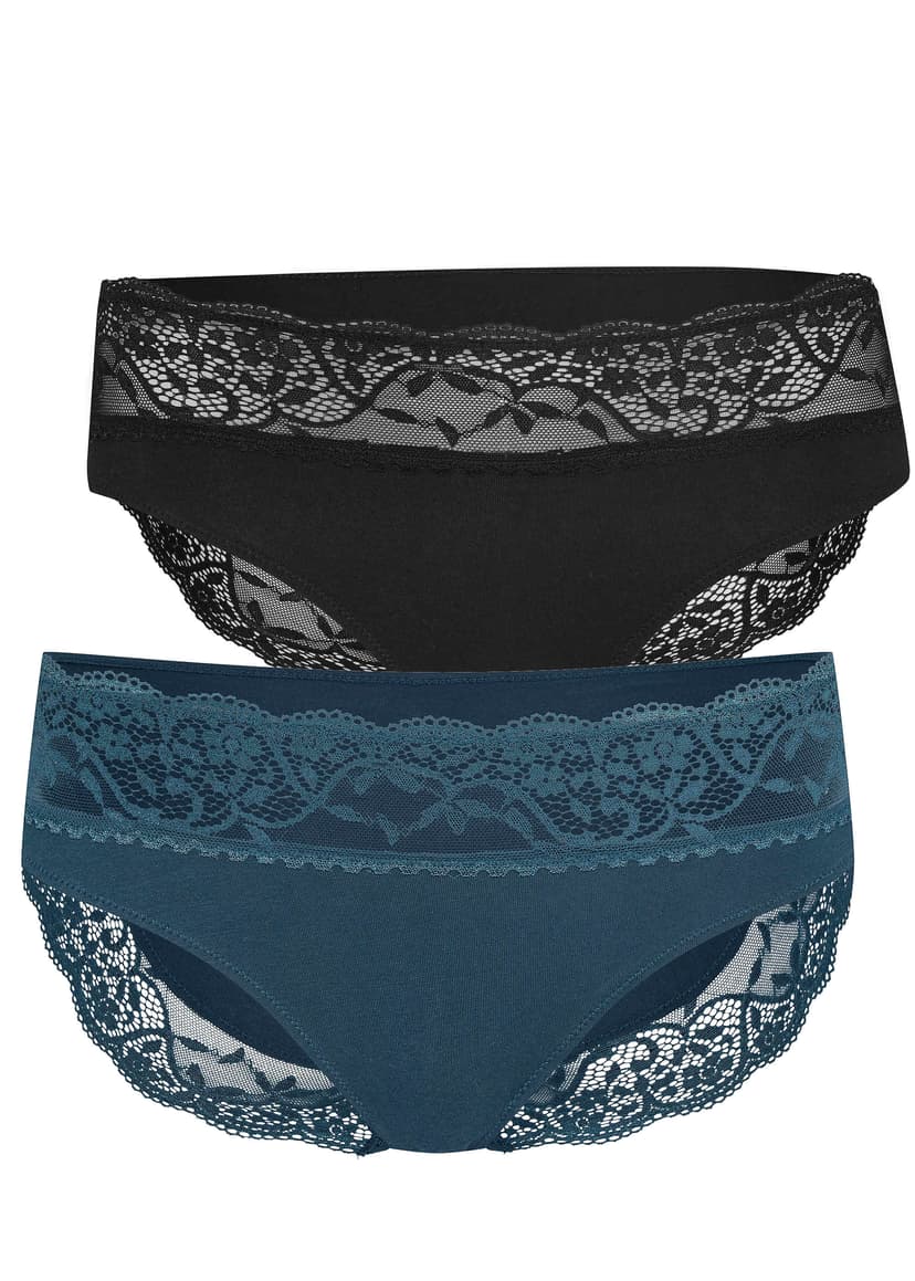 Höschen mit hoher Taille Patri Dunkelgrün 4