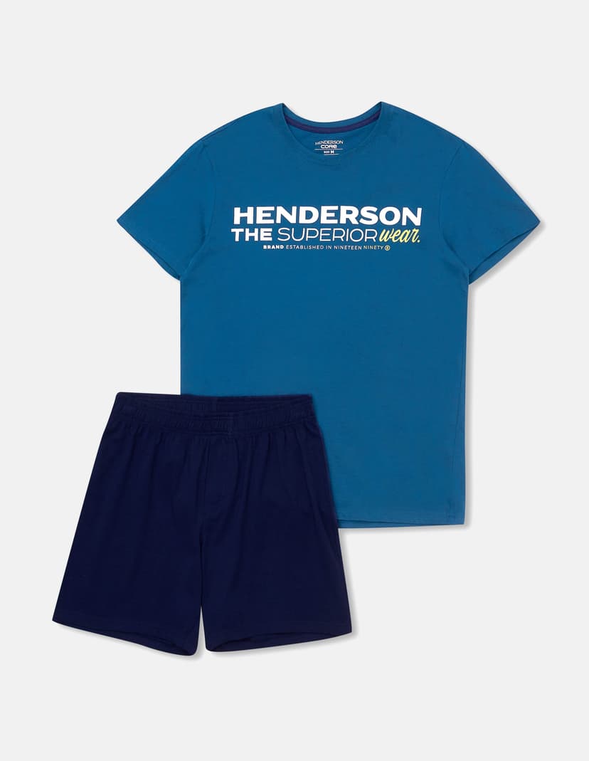 Pyjama Fader Blau 6