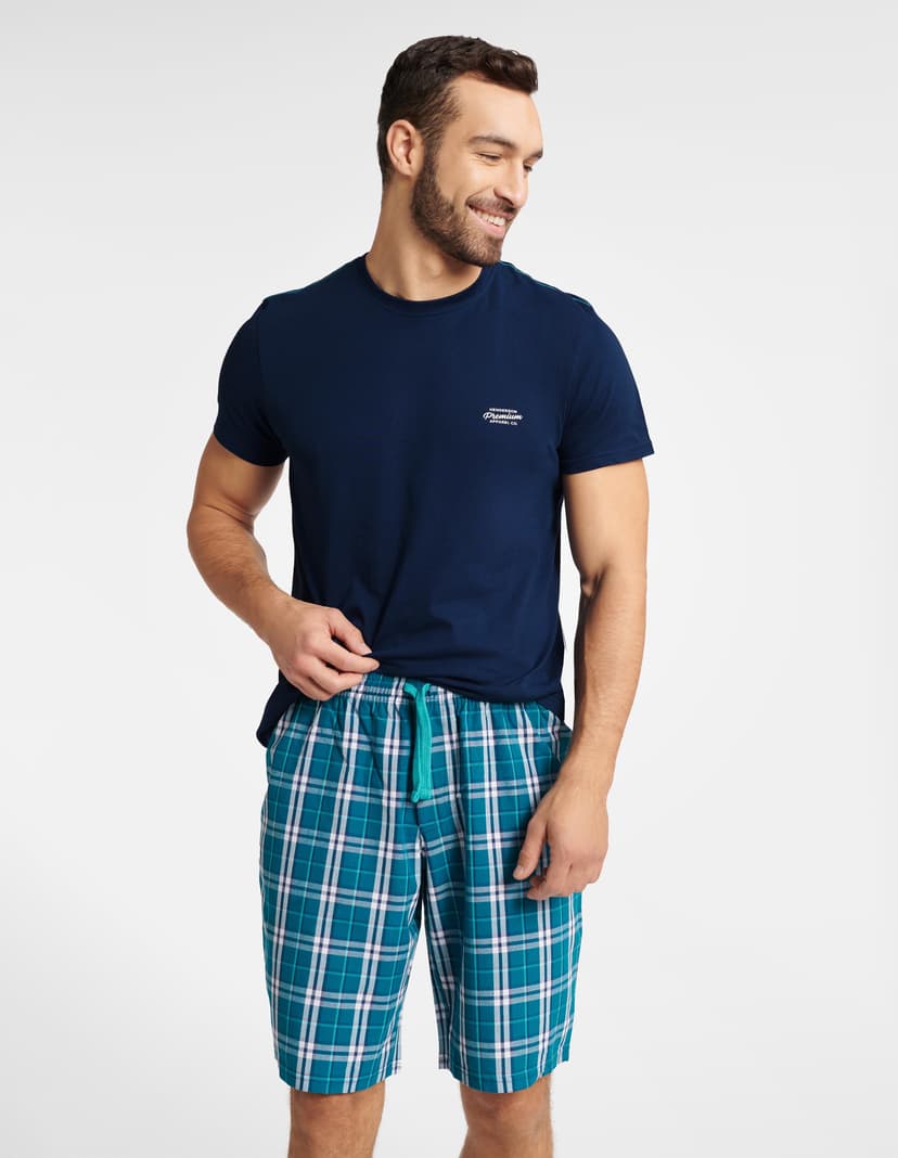 Pyjama Weston Navy-Blau 4