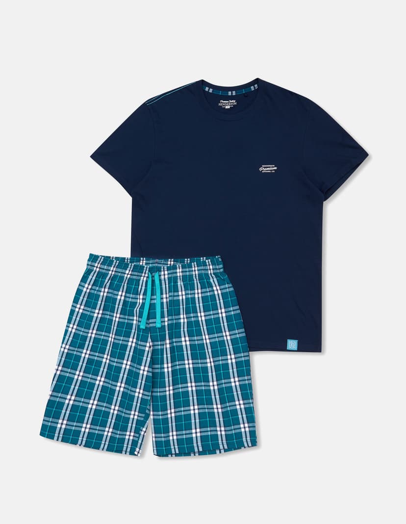 Pyjama Weston Navy-Blau 8