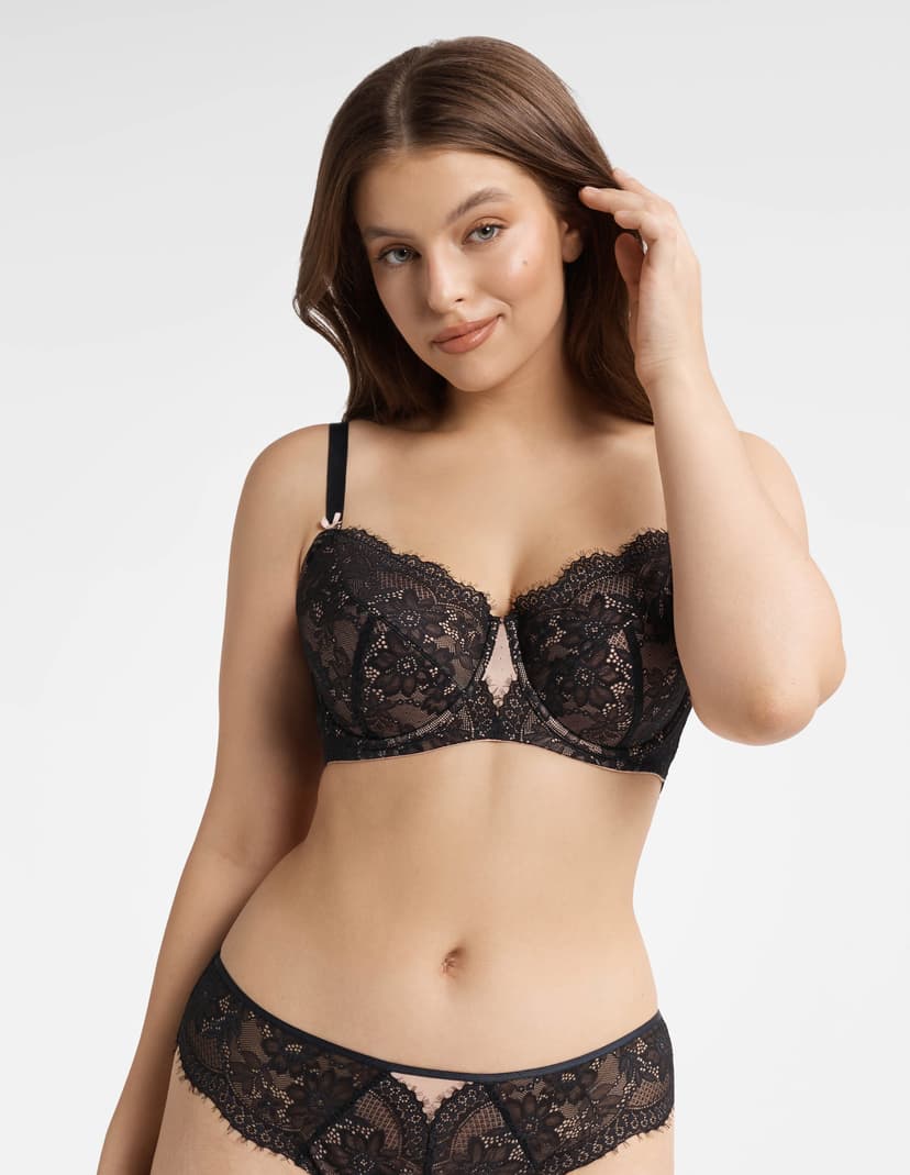 Semi-padded bra Kitty Black 1