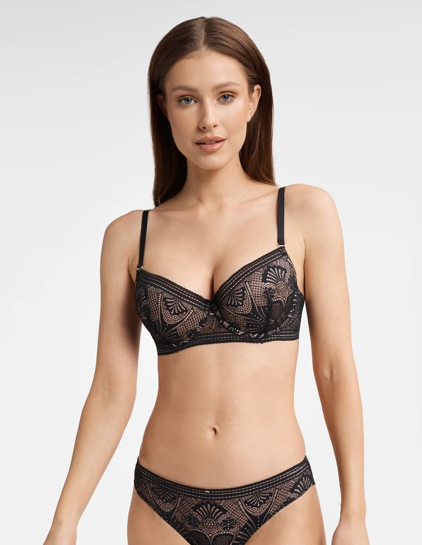 Push-up Bra Tingle Black 1