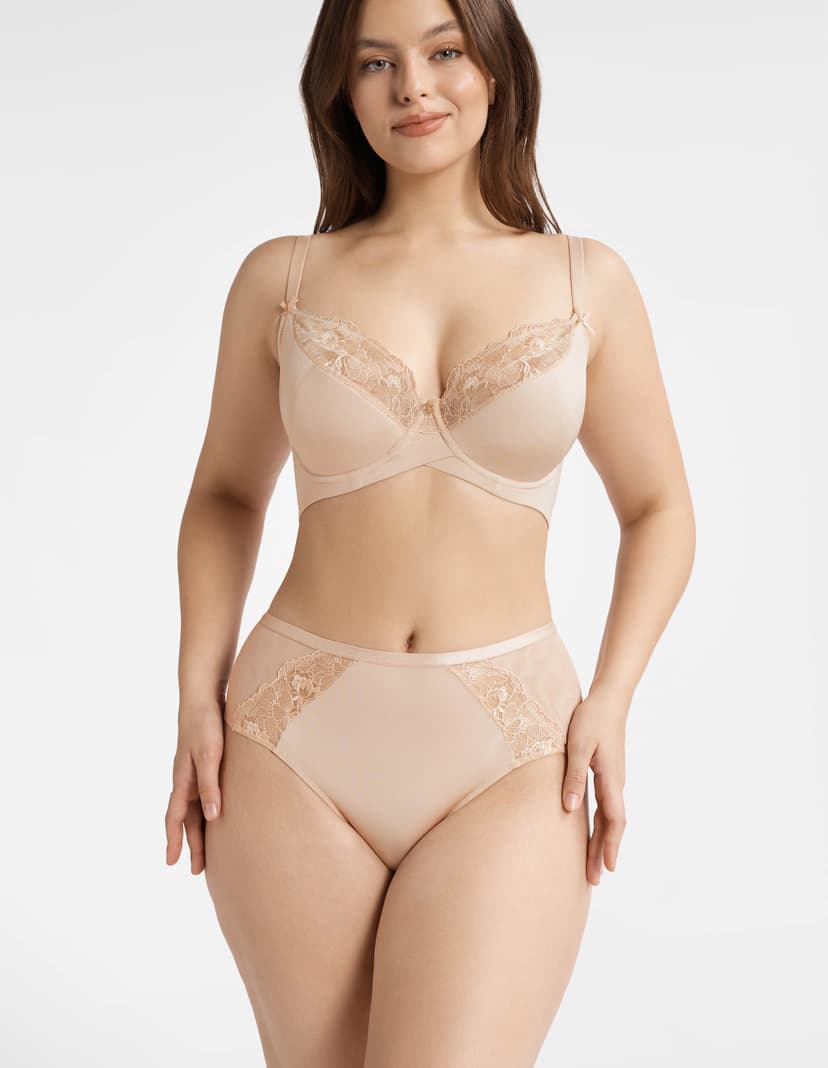 HIGH-WAISTED PANTIES Bethany Beige 1