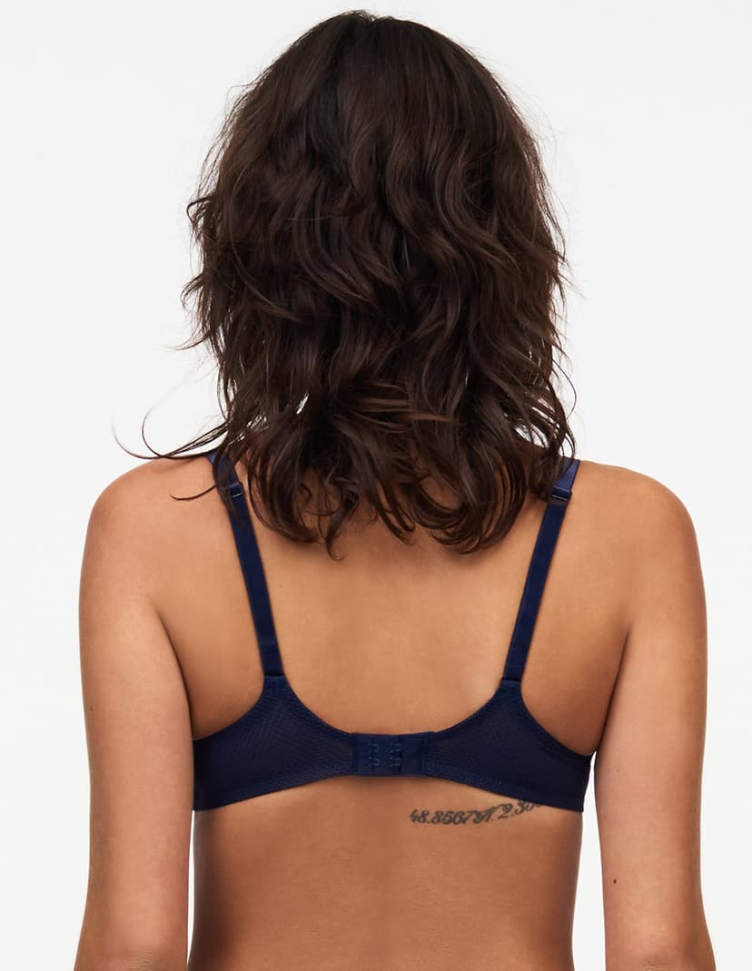 Balkonetka fleurs signature Chantelle granatowy 2