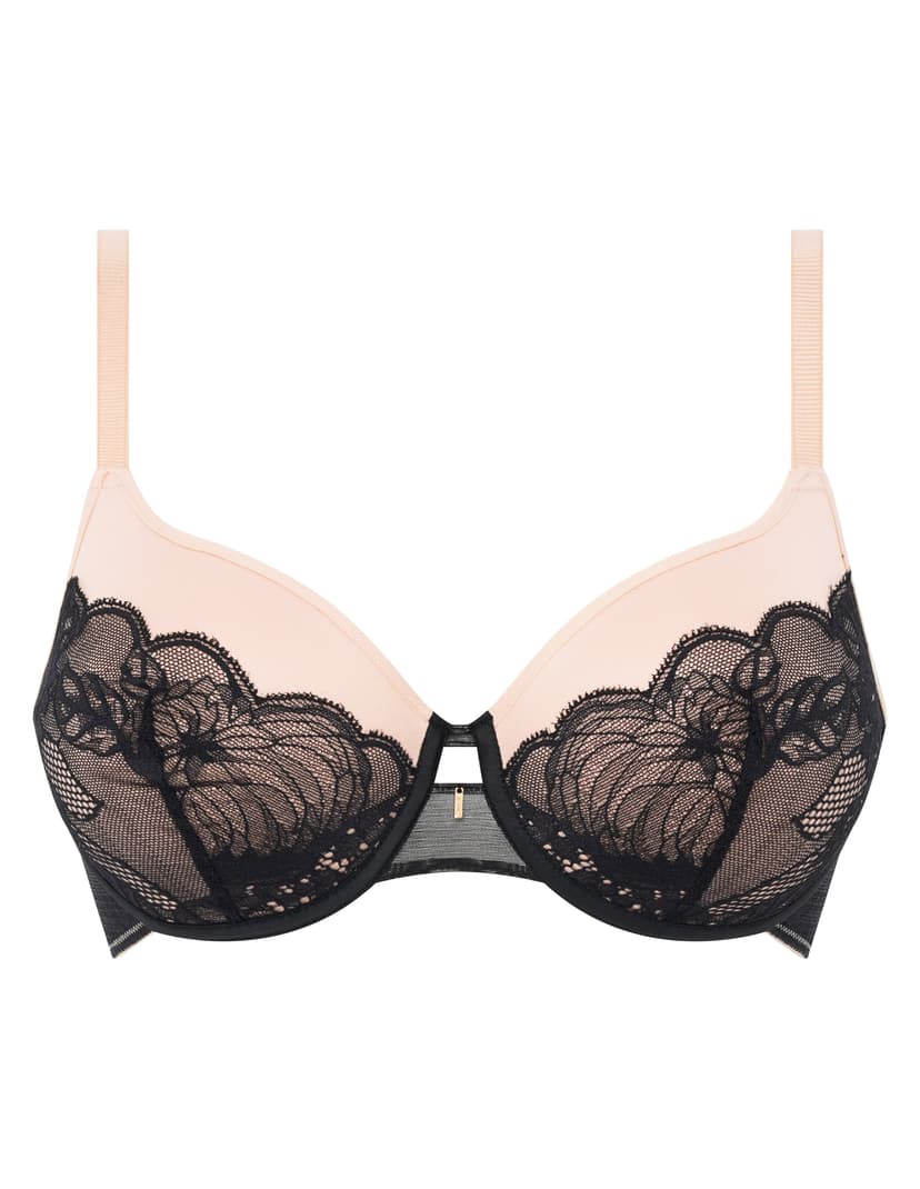 Biustonosz usztywniany midnight flowers Chantelle czarny 4