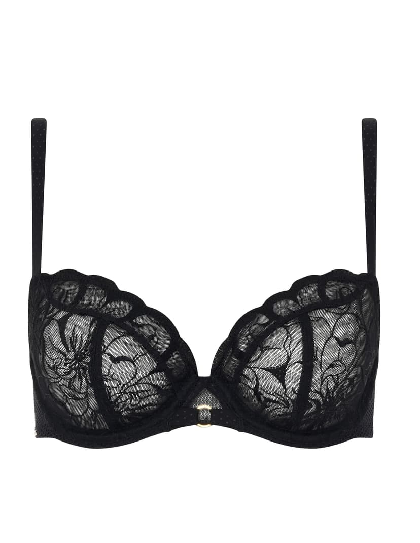 Biustonosz miękki fleurs Chantelle czarny 5
