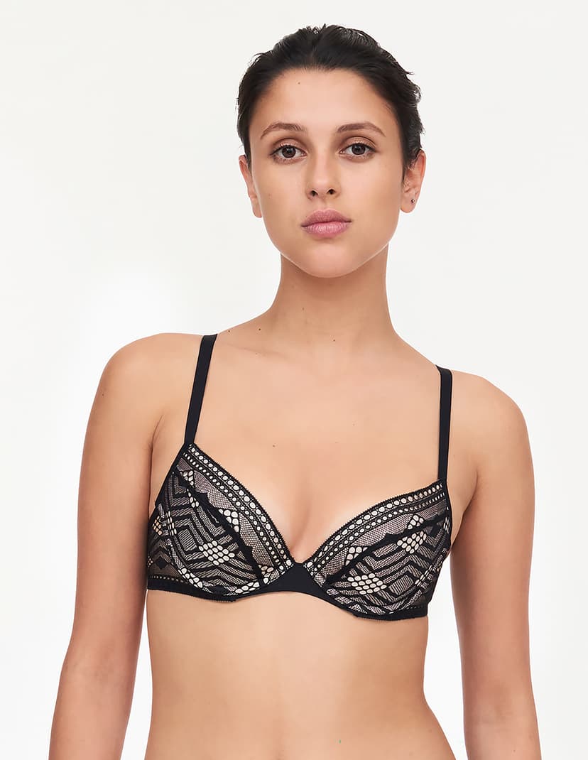 Biustonosz push-up ondine Passionata czarny 1