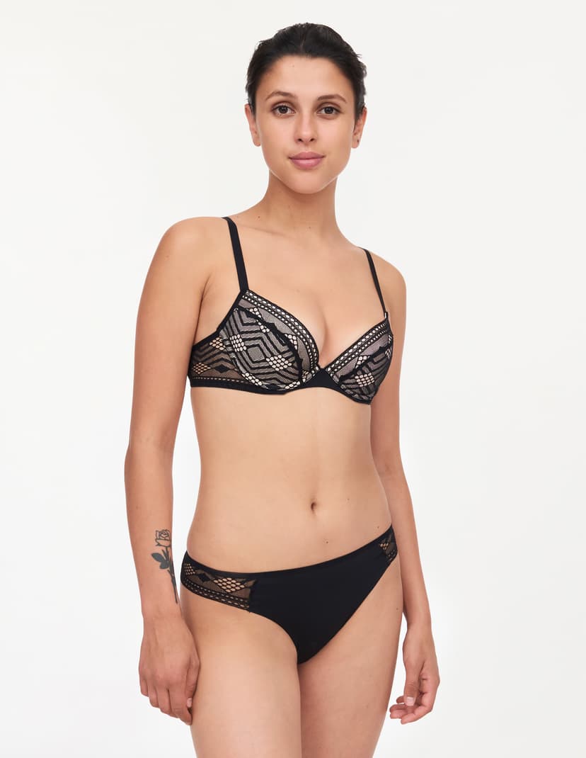 Biustonosz push-up ondine Passionata czarny 3