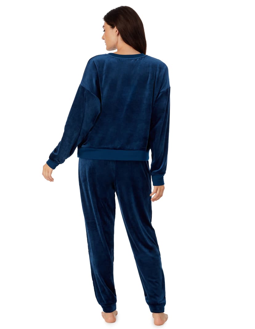 Dresowy luxe plush & jogger lounge set DKNY granatowy 4