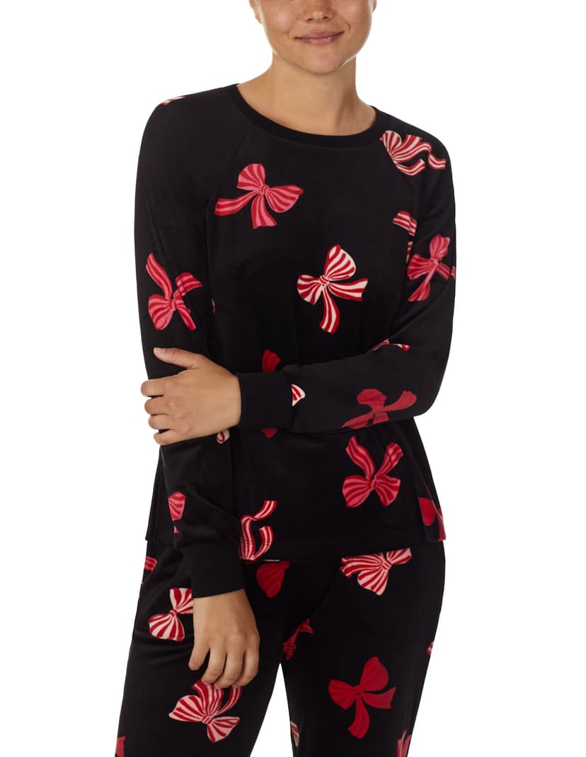 Piżama stretch velour set Kate Spade czarny 1