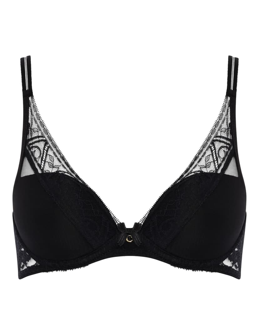 Biustonosz plunge alto Chantelle czarny 4