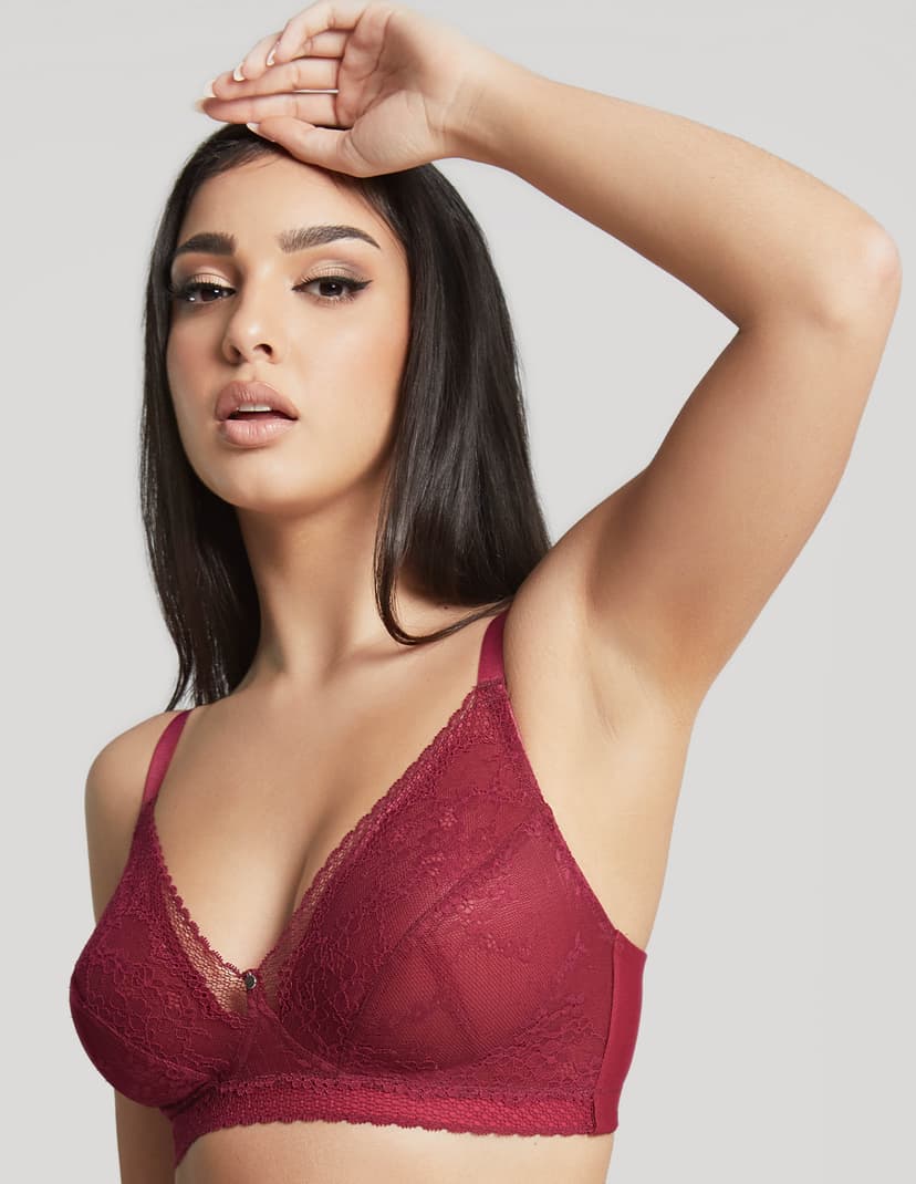 Biustonosz bralette alexis Panache bordowy 1