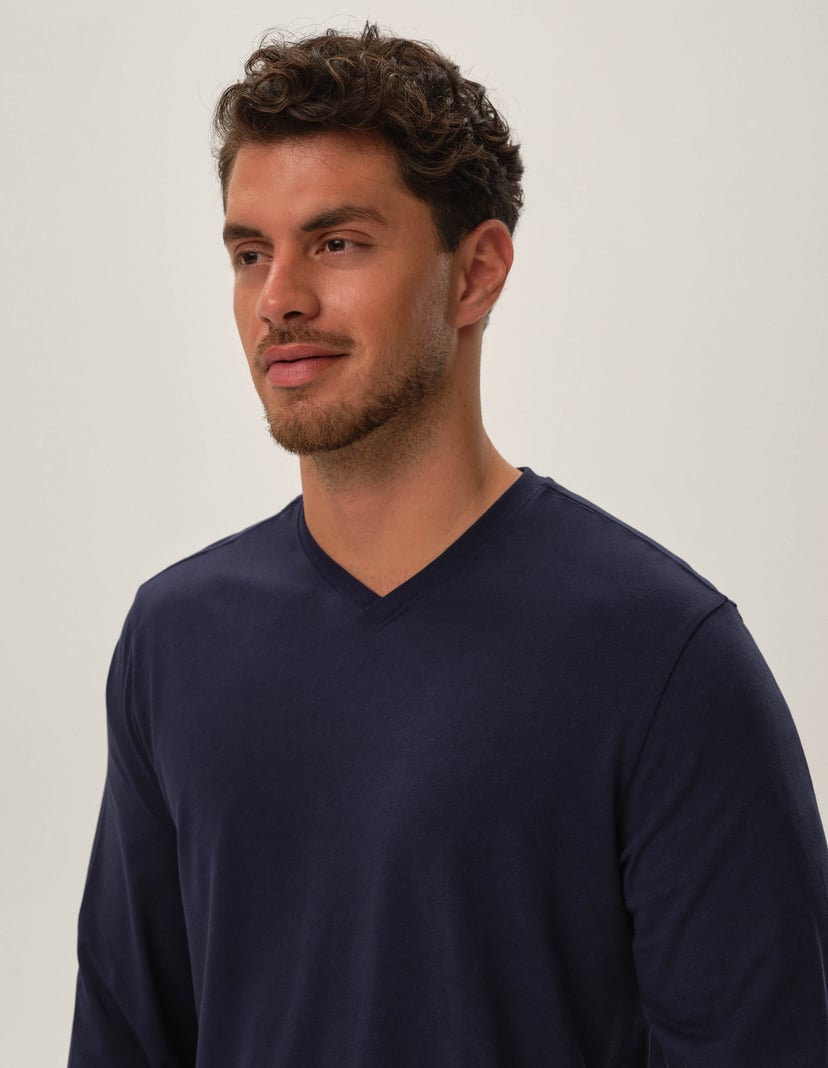 Pyjama Hunt Navy-Blau 3