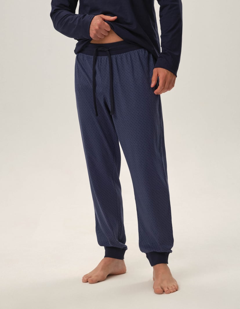 Pyjama Hunt Navy-Blau 5