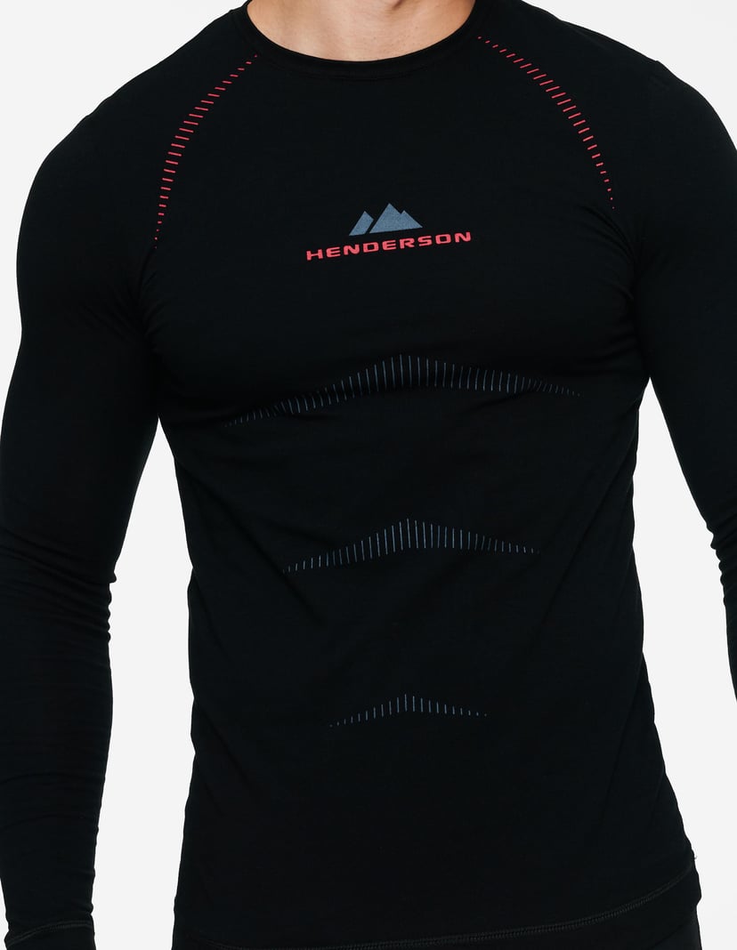 Langarm-Unterhemd Skin Schwarz 3