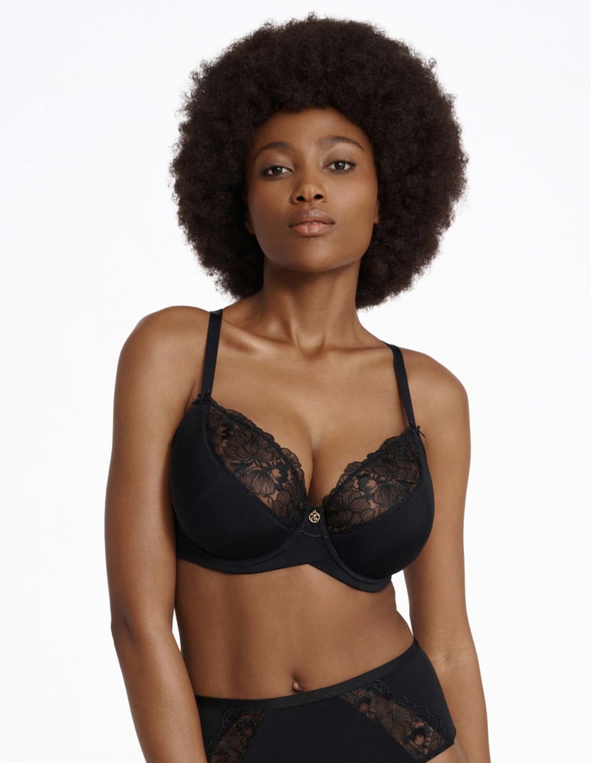 Semi-Padded Bra Bethany Black 1
