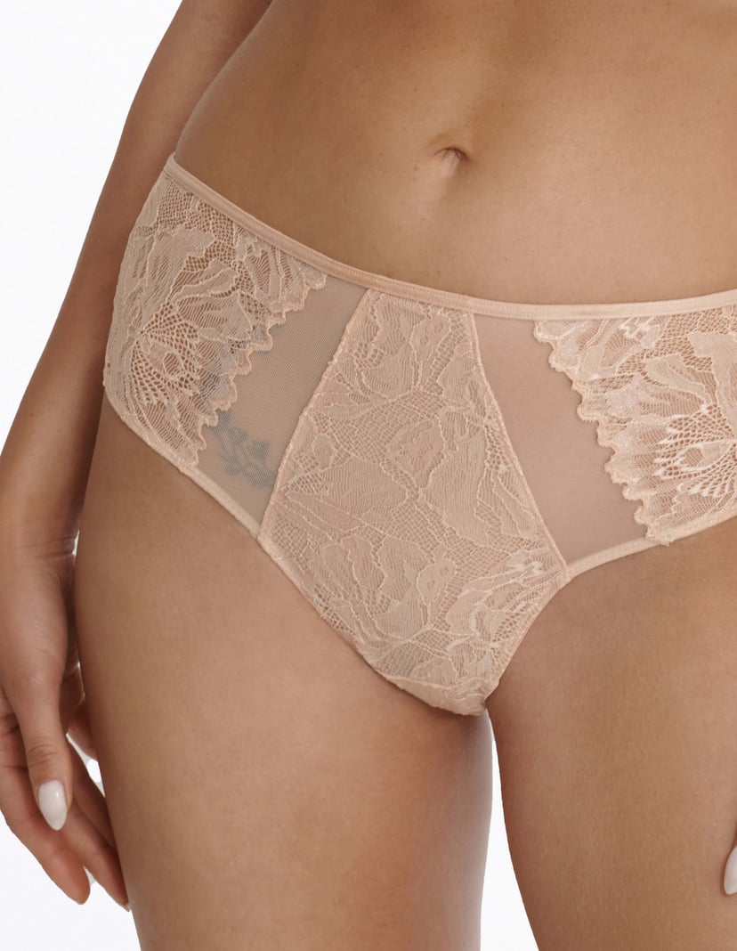 Höschen mit hoher Taile Idylla Beige 3