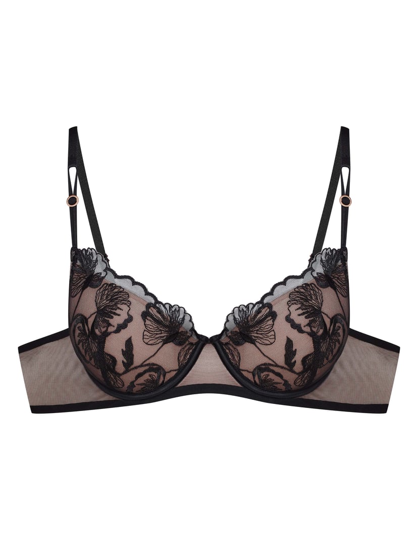 Biustonosz push-up Ophelia czarny 6