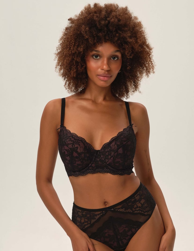 Semi-padded bra Klara Black 1
