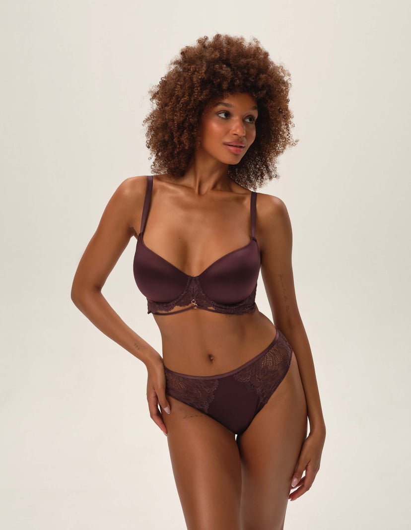 High-waisted panties Olive brown 1