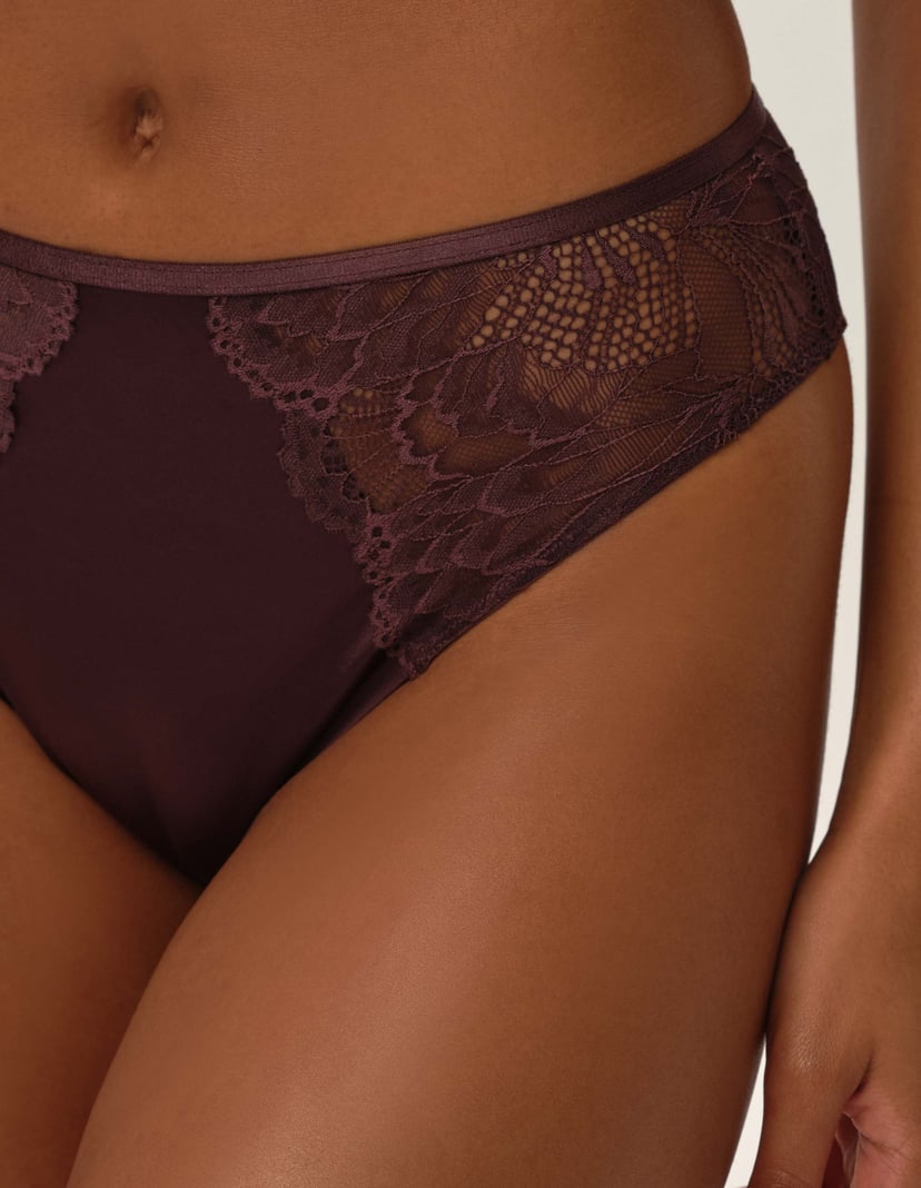 High-waisted panties Olive brown 2