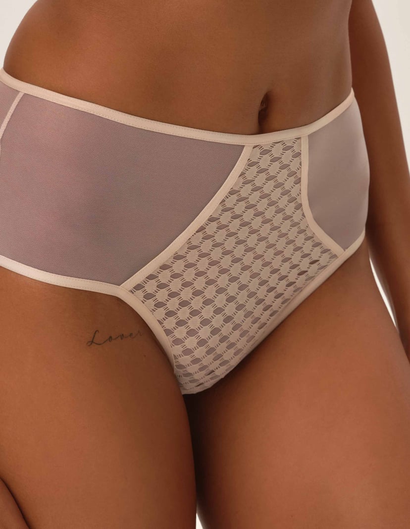 High-waisted panties Ohara Ecru 2