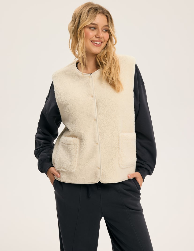 Vest Bloovii Sherpa cream 6
