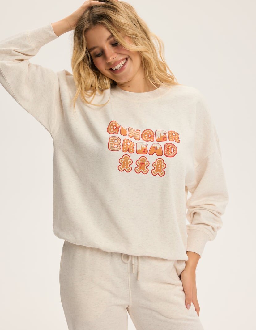 Sweatshirt Bloovii Cinnamon Ecru 2