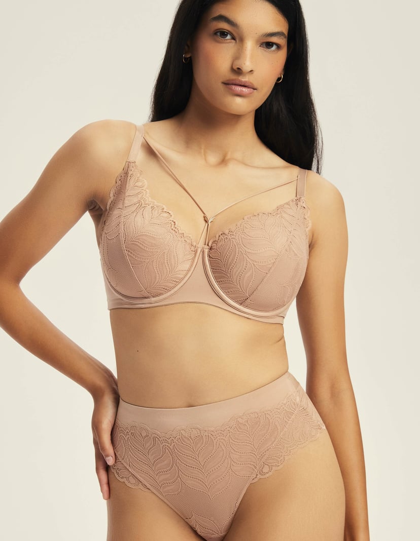 Padded bra Korin brown 3