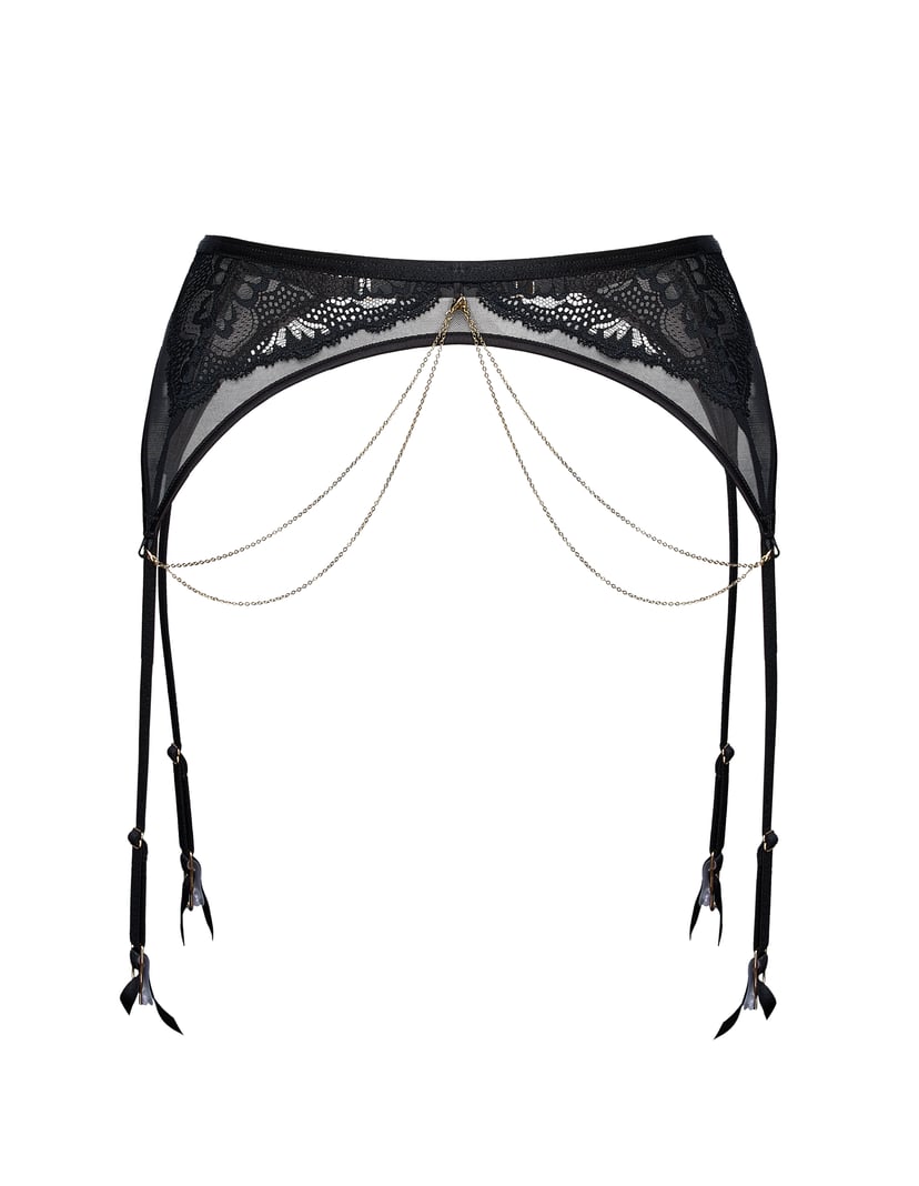 Garter belt Crown Black 9