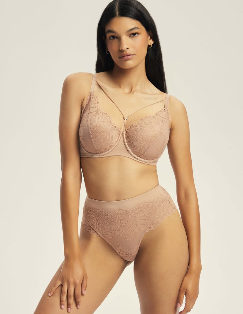 High-waisted panties Korin brown 1