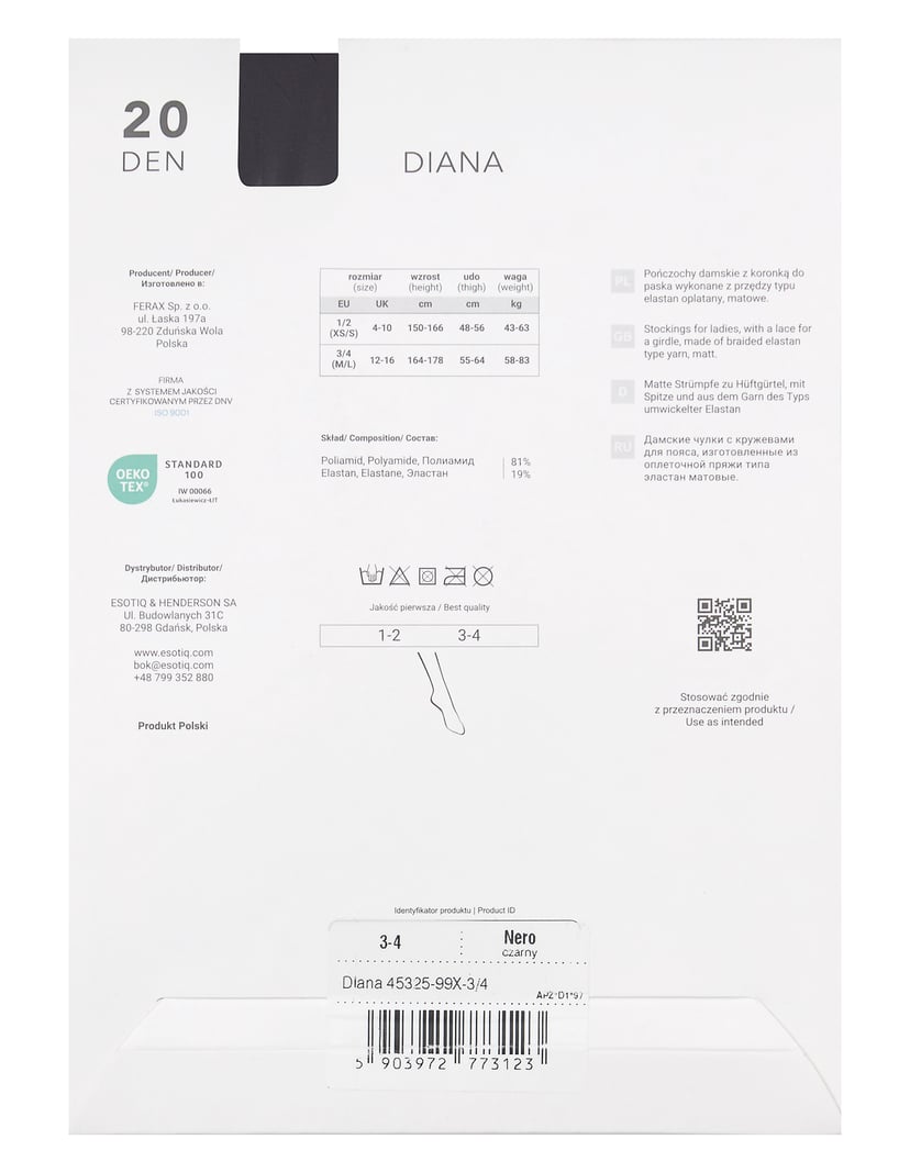 Stocking Joanna Krupa Diana 20 DEN Black 8