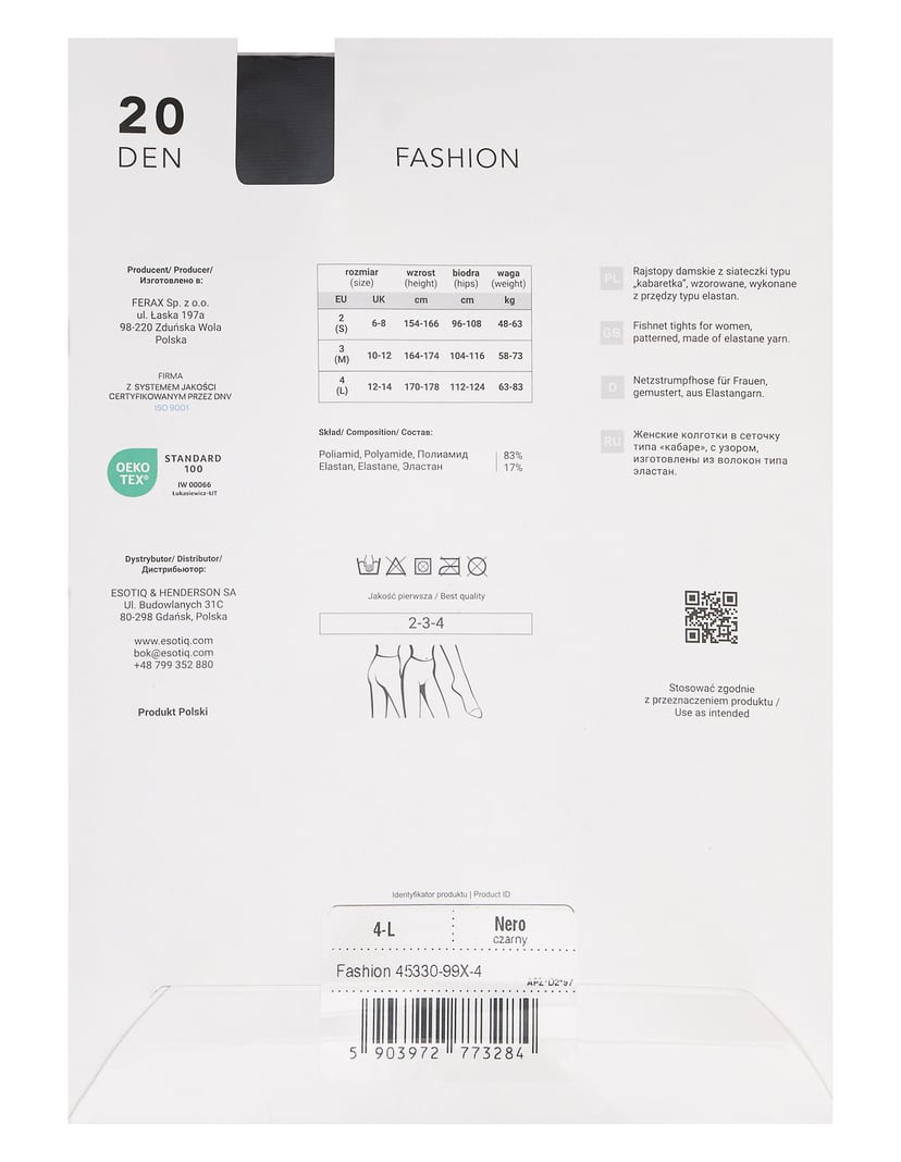 Tights Joanna Krupa Fashion 20 DEN Black 8