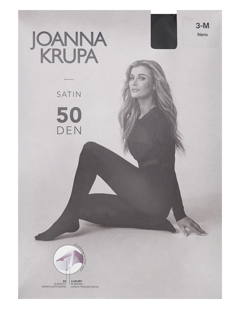 Tights Joanna Krupa Satin 50 DEN Black 7