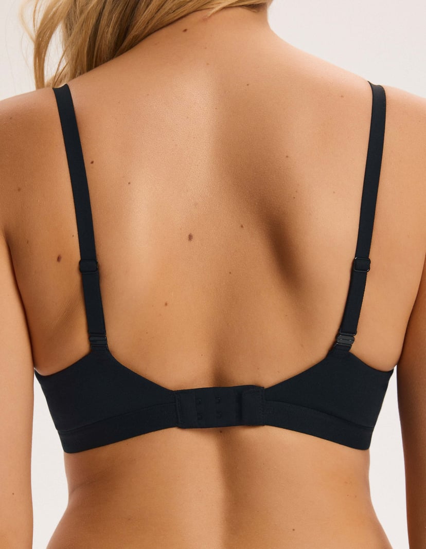 Push-Up Bra COZY Black T-Shirt Bra in Cotton Black 4