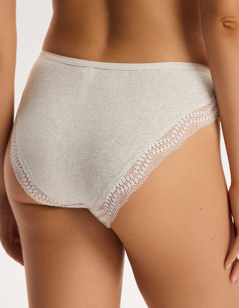 Doux Briefs with Lace Back Grey 3