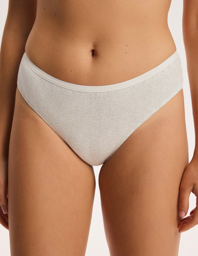 Doux Briefs with Lace Back Grey 2