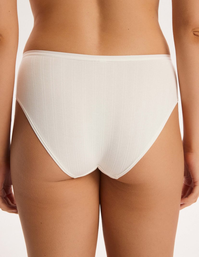 Ivory Briefs with Cotton and Viscose cream 3
