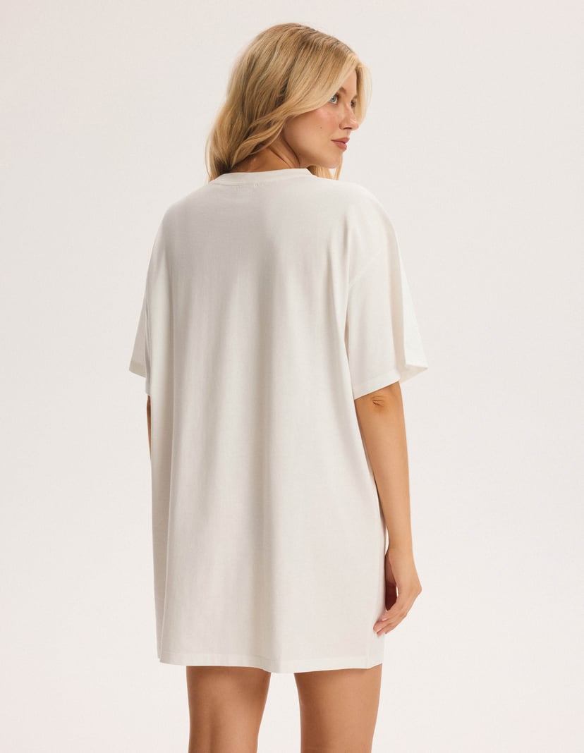 Lazy Yellow Oversized Cotton Nightshirt Yellow 3