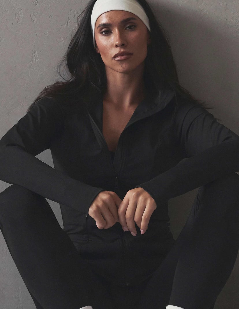 Warm Up Sports Sweatshirt Quick-Drying Black 1
