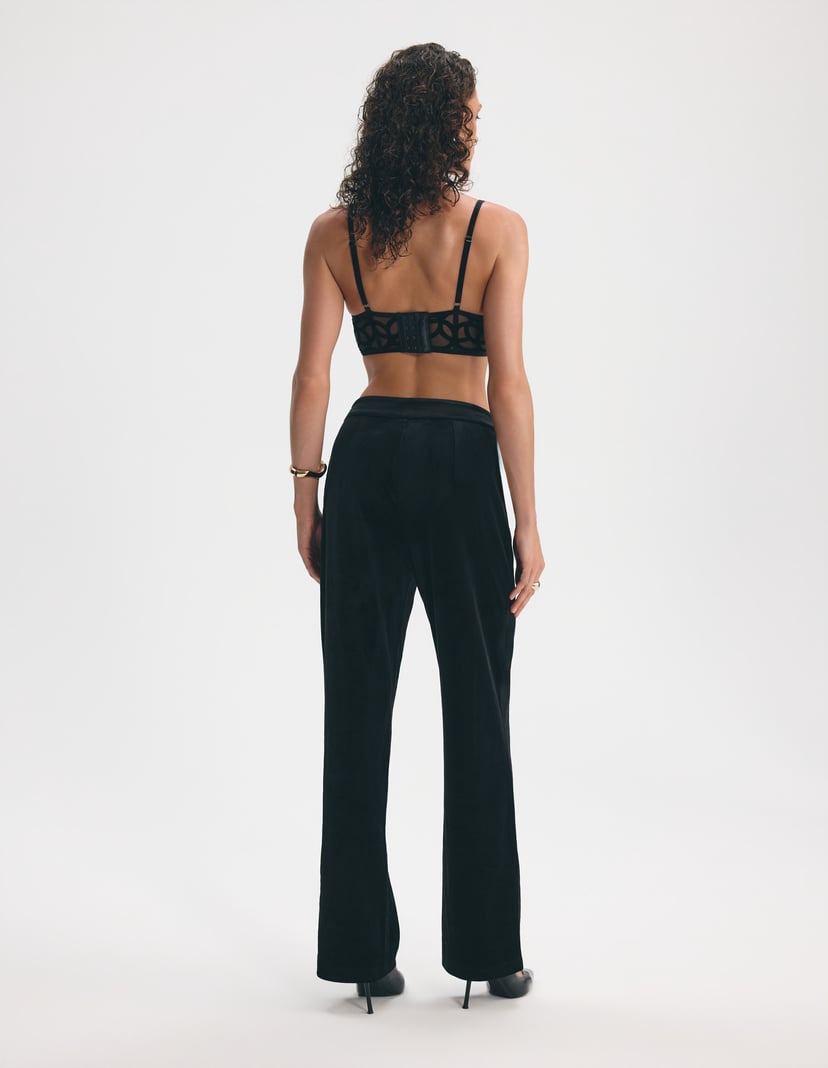 Velvetmesh Pants Black 4