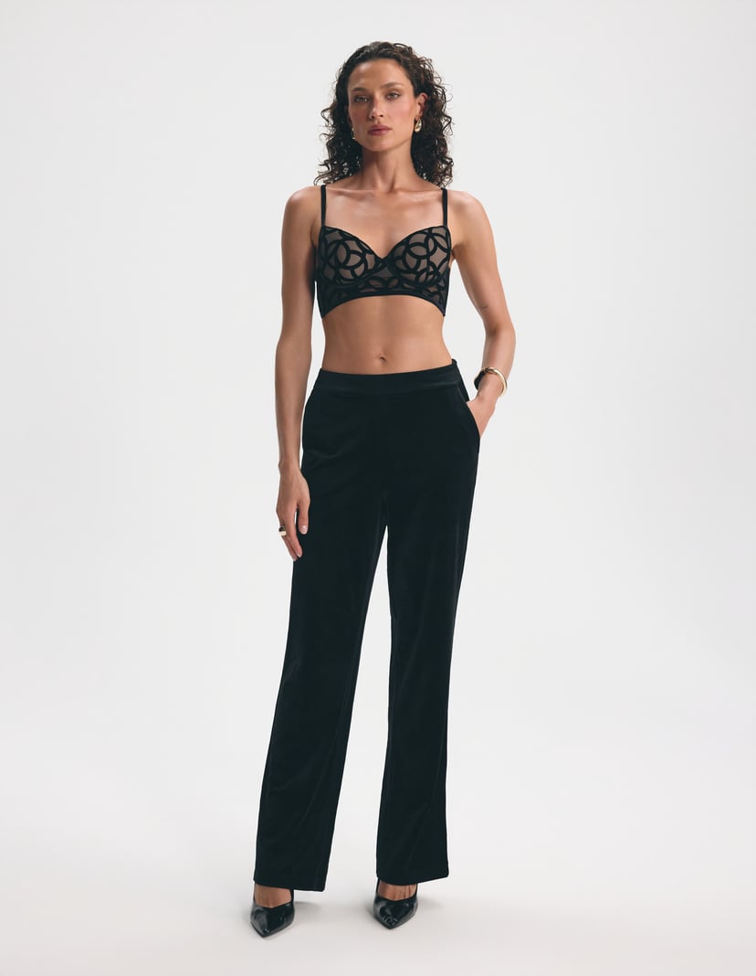 Velvetmesh Pants Black 5