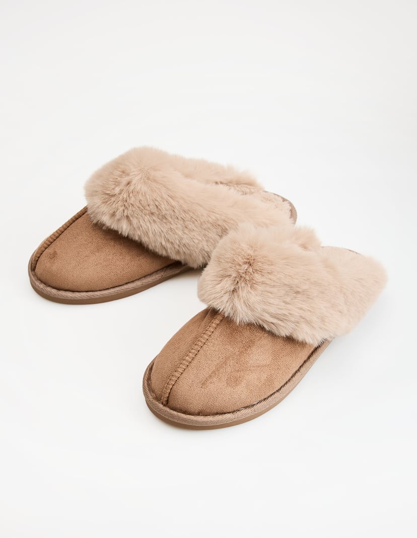 MAVEN Slip-On Slippers with Fur Multi 1