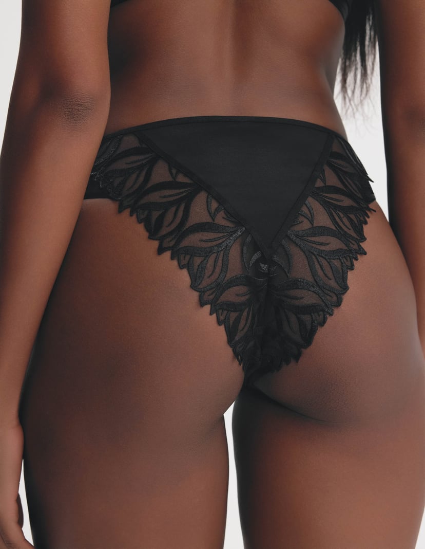MAGIC Briefs with Rich Floral Embroidery Black 4
