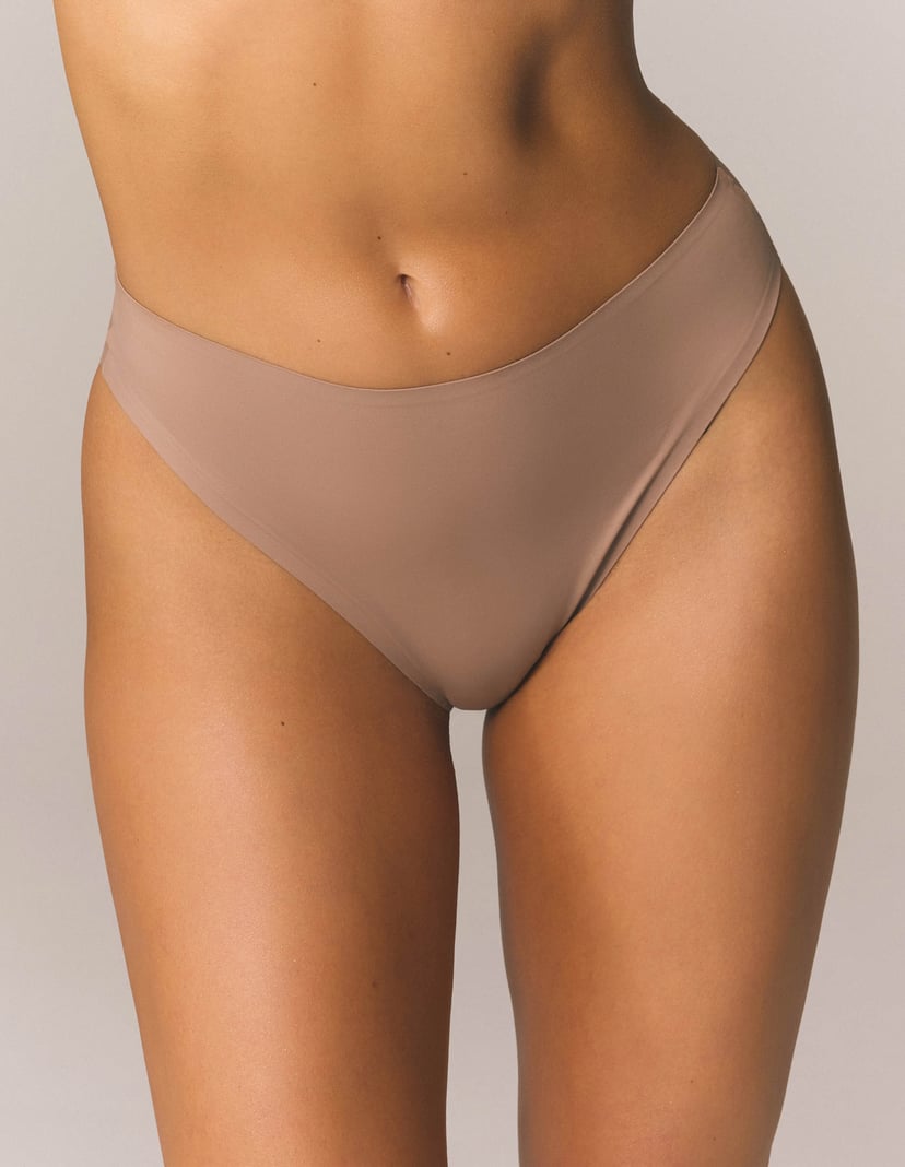 Serene Beige Laser-Cut Briefs Beige 2
