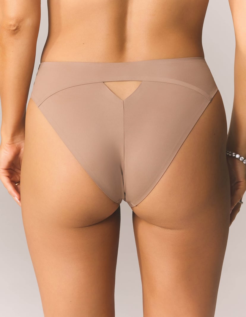 Serene Beige Laser-Cut Briefs Beige 3